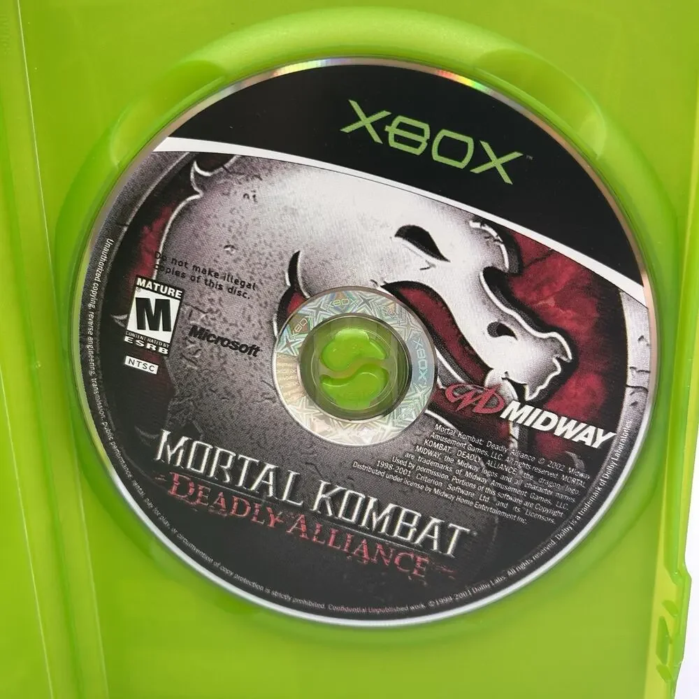 Mortal Kombat: Deadly Alliance (Microsoft Xbox 2003) No Manual - Tested Working